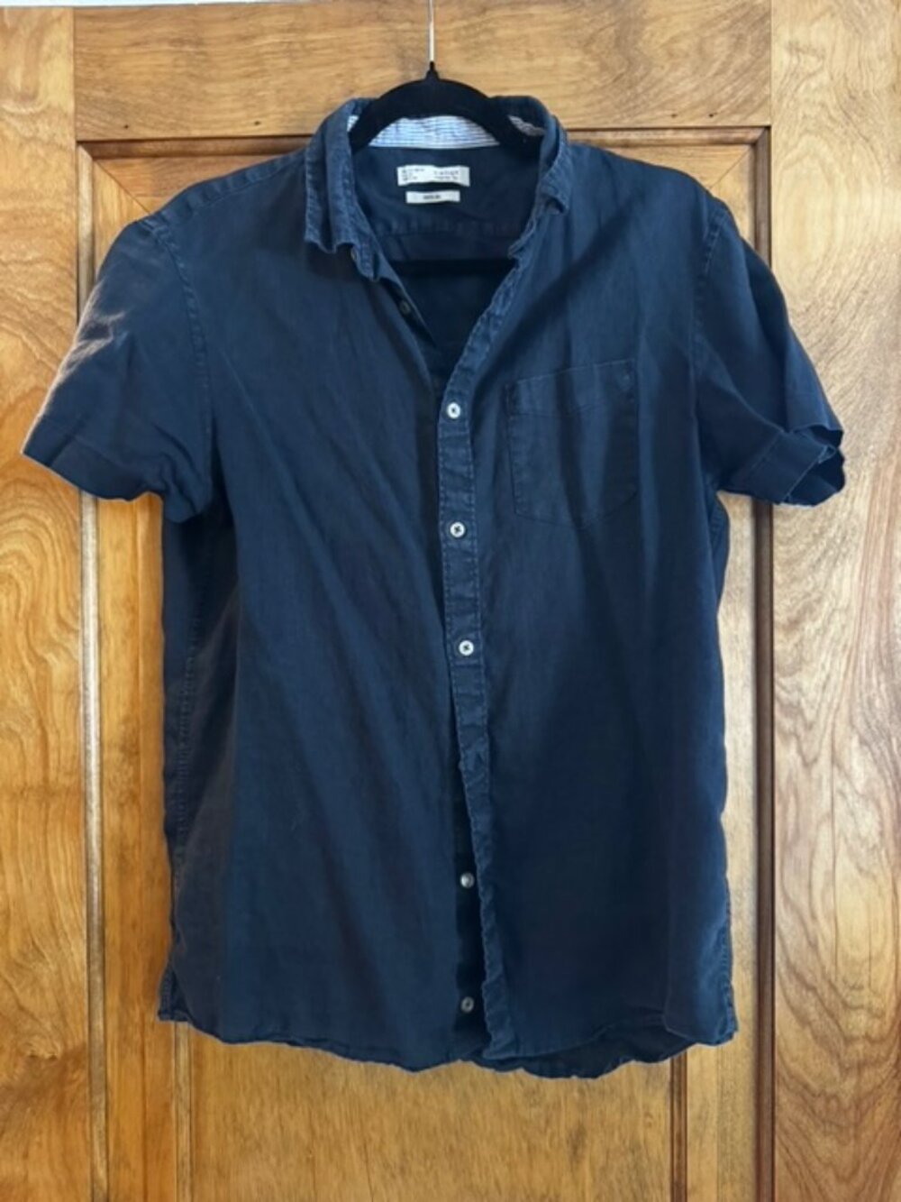 Celio Mens Button Down Short Sleeve Short EU 39-40 Sz M Medium